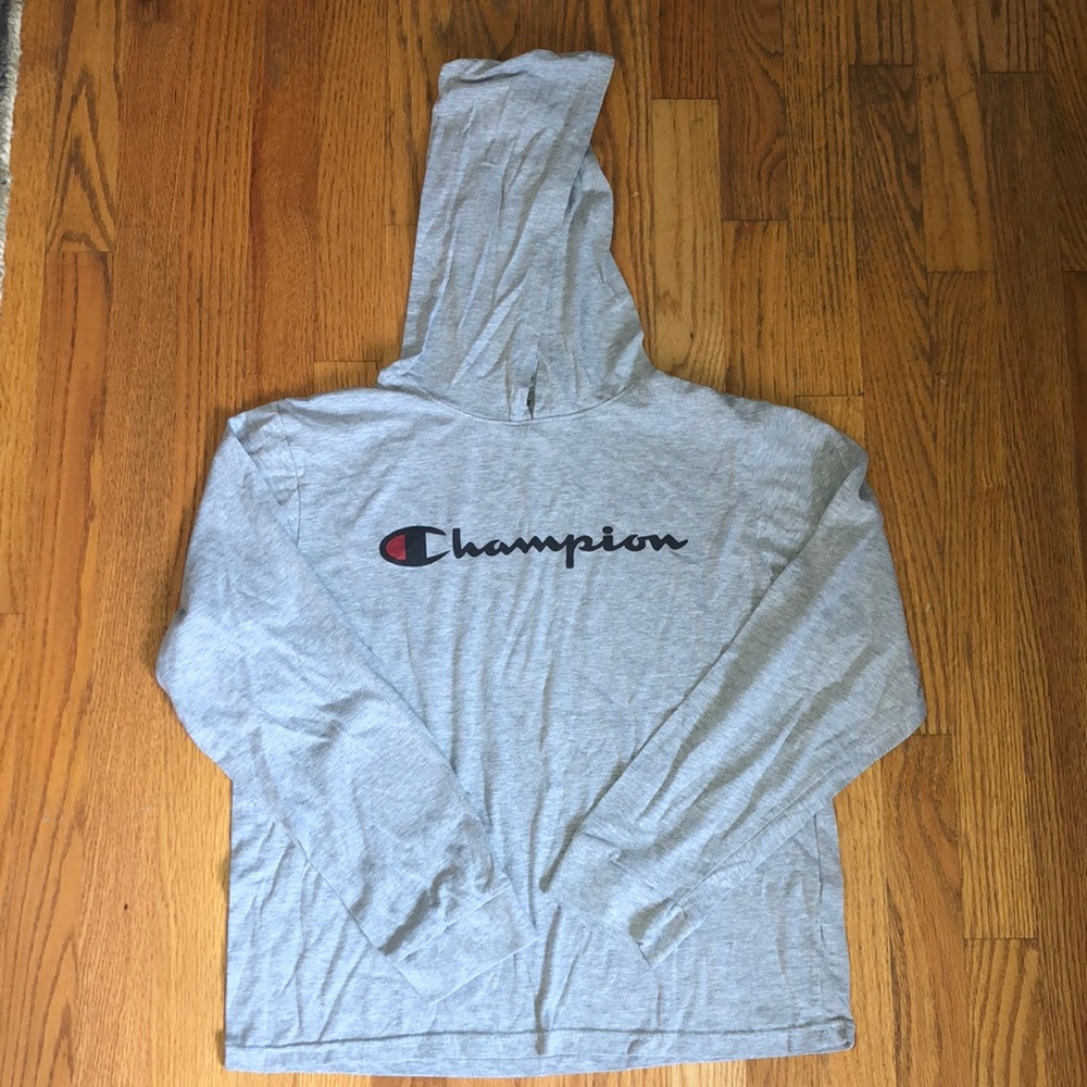 Champion Hooded Long Sleeve Tee